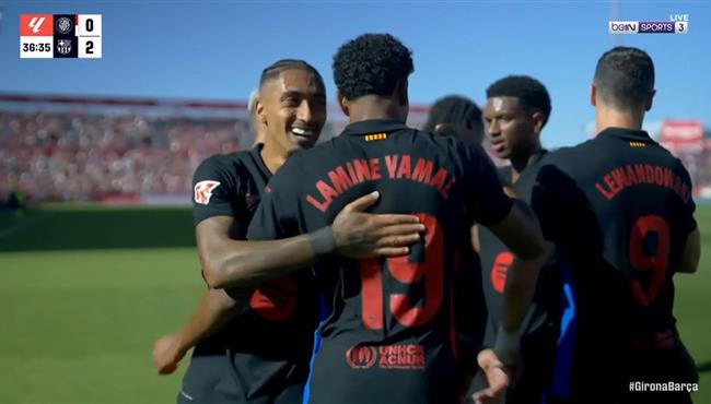 اهداف مباراة برشلونة وجيرونا 4 1 الدوري الاسباني