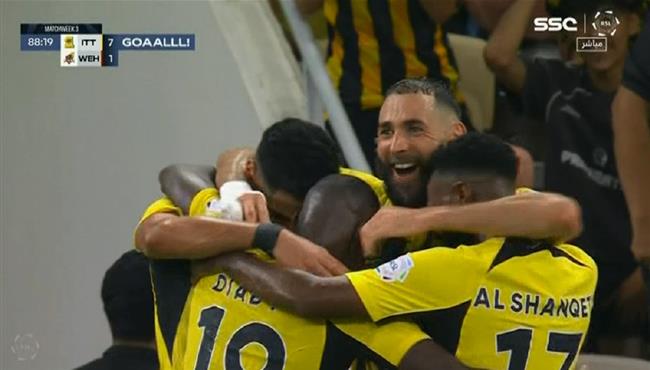 اهداف مباراة الاتحاد والوحدة 7 1 الدوري السعودي