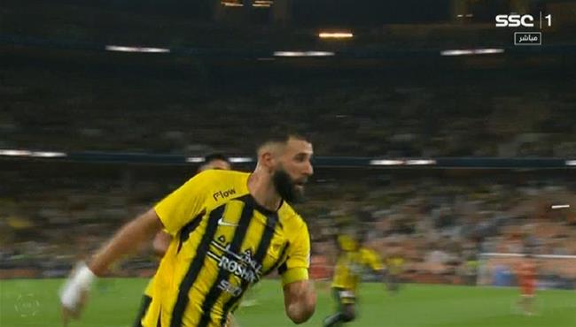 هاتريك كريم بنزيما امام الوحدة في الدوري السعودي