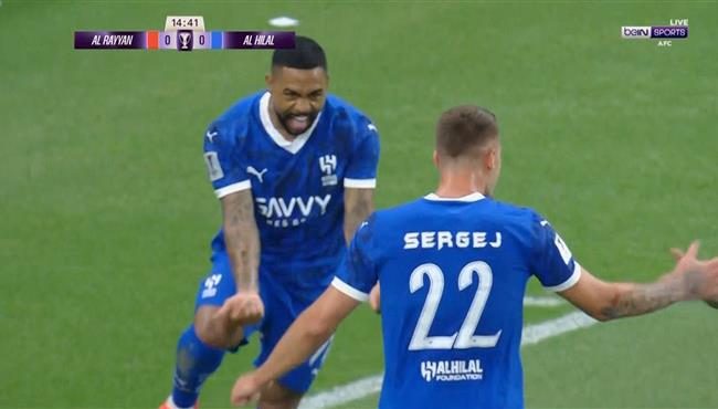 هدف الهلال الاول في مرمي الريان بدوري ابطال اسيا سافيتش