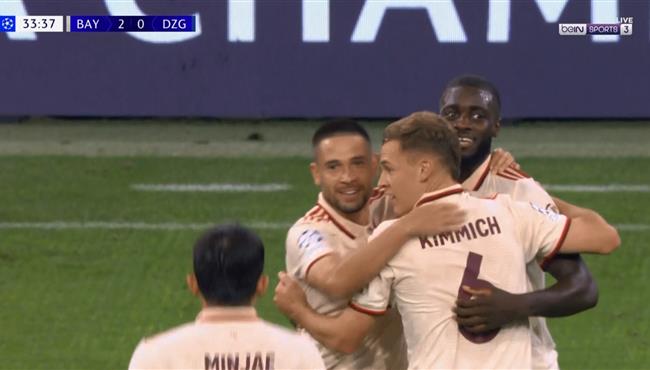 هدف بايرن ميونخ الثاني في مرمي دينامو زغرب بدوري ابطال اوروبا