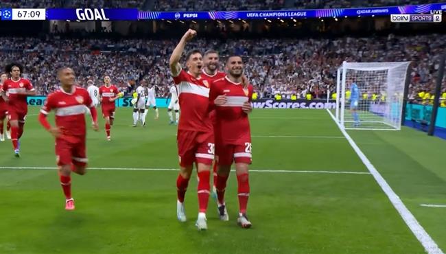 هدف تعادل شتوتجارت مع ريال مدريد 1 1 دوري ابطال اوروبا