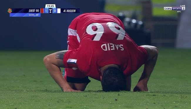 هدف شباب الاهلي الاول في مرمي الحسين اربد بدوري ابطال اسيا