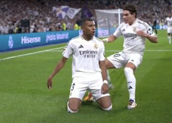 فيديو الحظ يبتسم مبابي يسجل هدف ريال مدريد الأول أمام ريال بيتيس