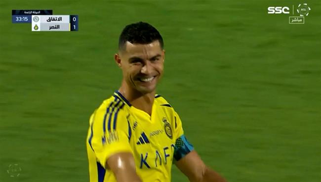 هدف رونالدو في مرمي الاتفاق بالدوري السعودي