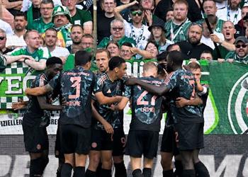 فيديو بايرن ميونخ يكتسح فيردر بريمن بخماسية في الدوري الألماني