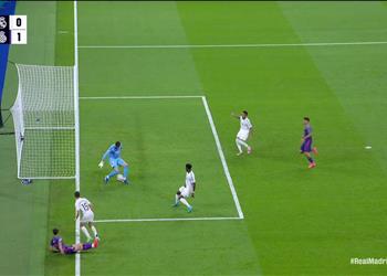 فيديو نيران صديقة كورتوا يسجل هدف إسبانيول الأول أمام ريال مدريد