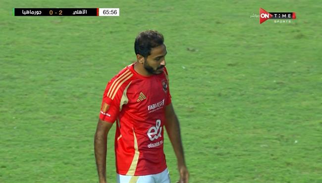 كهربا يهدر هدف محقق للاهلي امام جورماهيا بدوري ابطال افريقيا