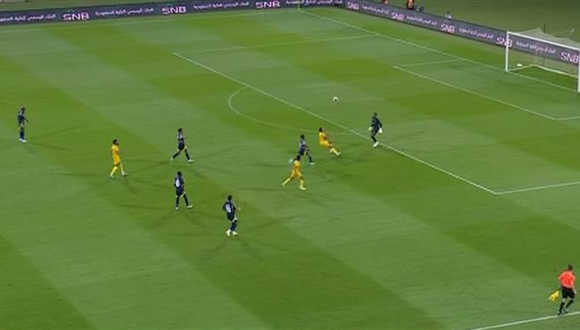 هدف فوز النصرالقاتل علي الحزم 2 1 بعد خطأ فادح من المدافع والحارس