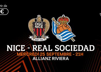 موعد والقناة الناقلة لمباراة نيس وريال سوسيداد اليوم في الدوري الأوروبي والمعلق