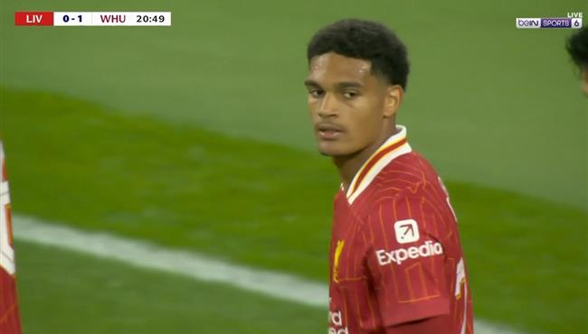 هدف وست هام الاول في مرمي ليفربول بعد خطأ من كوانساه