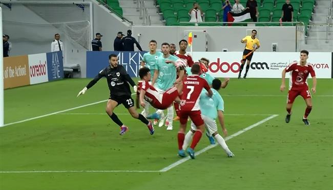 مقصيه رائعة هدف يوسف المساكني في مرمي الريان بالدوري القطري