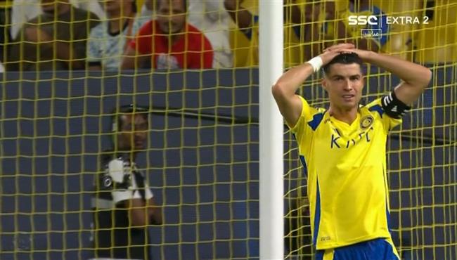 رونالدو كاد ان يسجل هدف امام الوحدة بالدوري السعودي