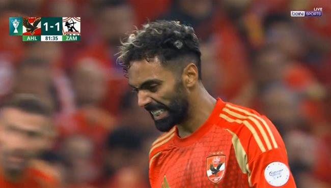 فرصة حسين الشحات علي مرمي الزمالك بالسوبر الافريقي