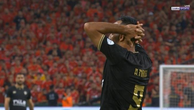 ناصر منسي يهدر فرصة هدف فوز قاتل للزمالك بالسوبر الافريقي