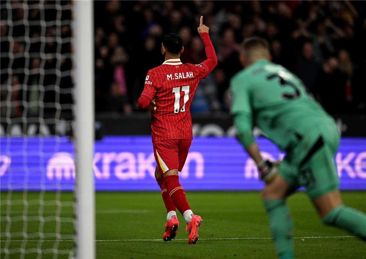 فيديو | محمد صلاح يسجل هدف ليفربول الثاني أمام ولفرهامبتون