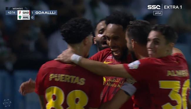 هدف فوز القادسية علي الاهلي 1 0 الدوري السعودي اوباميانج