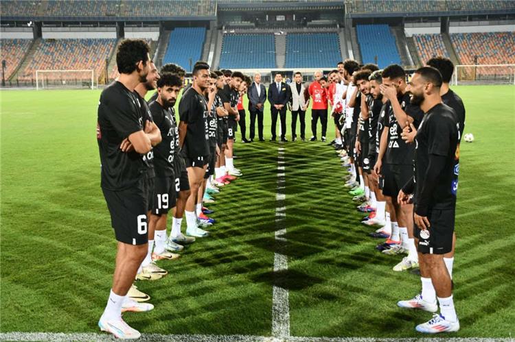 أبطال الأولمبياد في مران منتخب مصر