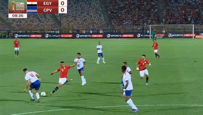 اول فرصه خطيرة لـ مصر علي مرمي الرأس الاخضر