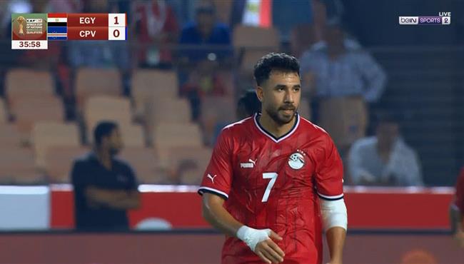 تريزيجيه كاد ان يسجل هدف رائع امام الرأس الاخضر بتصفيات كأس الامم الافريقية