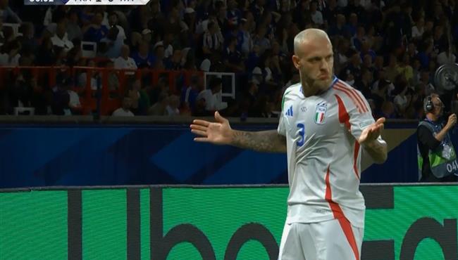 هدف تعادل ايطاليا مع فرنسا 1 1 بعد اسيست رائع بالكعب من تونالي