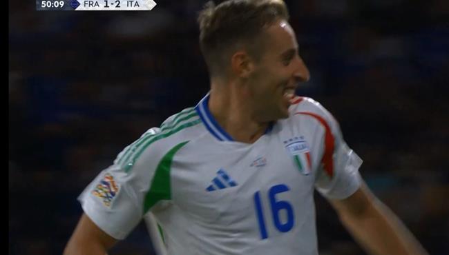 هدف ايطاليا الثاني في مرمي فرنسا بدوري الامم الاوروبية