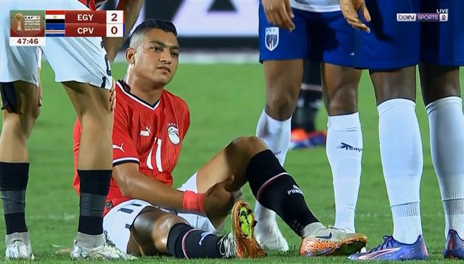 اصابة مصطفي محمد وخروجة في مباراة مصر والرأس الاخضر بتصفيات كأس الامم الافريقية