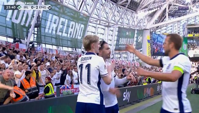 هدف انجلترا الثاني في مرمي ايرلندا بدوري الامم الاوروبية