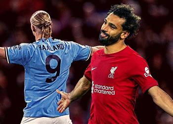 كاسكارينو يتوقع الفائز بلقب هداف الدوري الإنجليزي بين محمد صلاح وهالاند