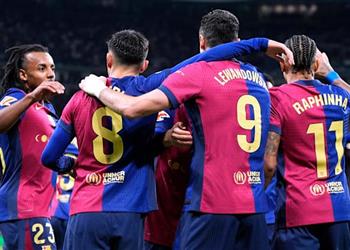 تشكيل برشلونة أمام ريال مدريد في نهائي كأس السوبر ليفاندوفسكي يقود الهجوم وأولمو بديل ا