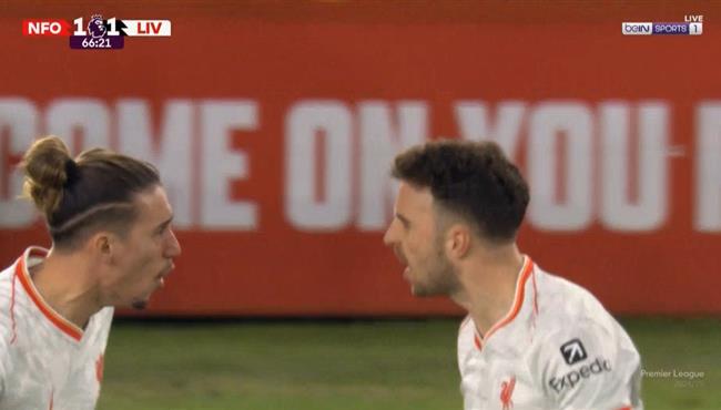 اهداف مباراة ليفربول ونوتينجهام فورست 1 1 الدوري الانجليزي