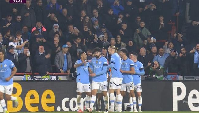 اهداف مباراة مانشستر سيتي وبرينتفورد 2 2 الدوري الانجليزي