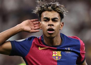 فيديو لامين يامال يسجل هدف برشلونة الخامس أمام ريال بيتيس