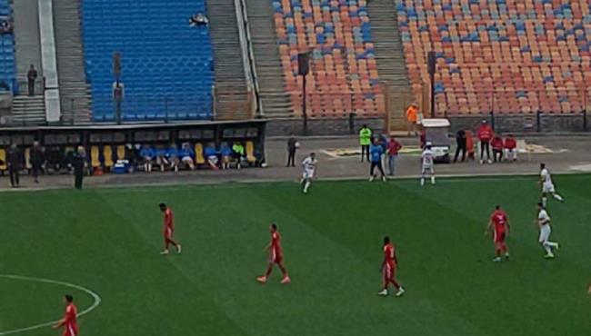 احتفال زيزو مع شيكابالا بعد هدفه امام حرس الحدود بالدوري المصري