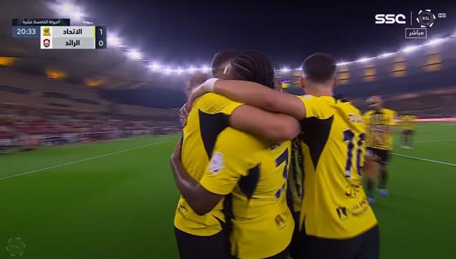 اهداف مباراة الاتحاد والرائد 4 1 الدوري السعودي