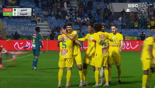 اهداف مباراة الخليج والعروبة 3 0 الدوري السعودي