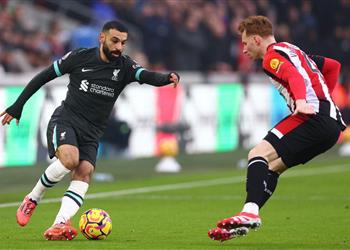 ردود أفعال جماهير ليفربول على أداء محمد صلاح أمام برينتفورد