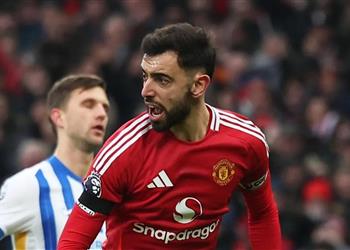 لا مكان لمن يقبل بذلك برونو فرنانديز ينفعل بعد خسارة مانشستر يونايتد أمام برايتون