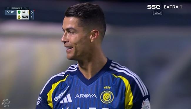 هدف كريستيانو رونالدو الاول في مرمي الخليج بالدوري السعودي