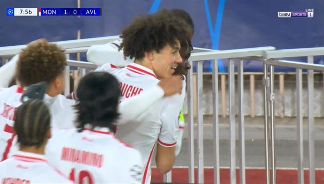 هدف فوز موناكو علي استون فيلا 1 0 دوري ابطال اوروبا