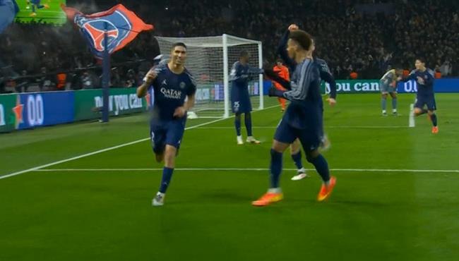 هدف اشرف حكيمي الملغي امام مانشستر سيتي بدوري ابطال اوروبا