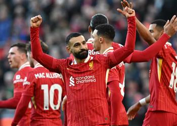 فيديو محمد صلاح يسجل هدف ليفربول الثاني أمام إيبسويتش تاون