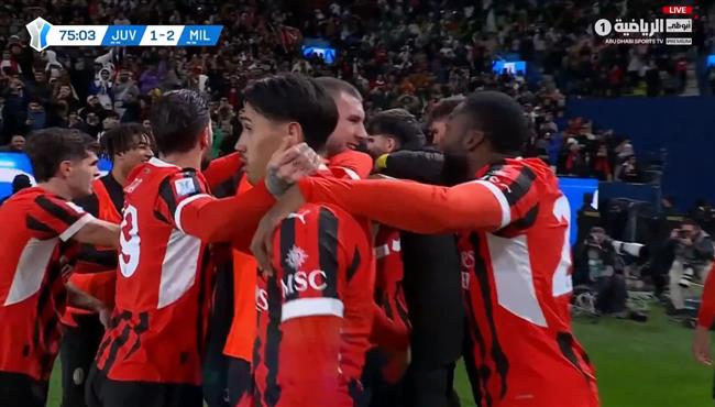 اهداف مباراة ميلان ويوفنتوس 2 1 كأس السوبر الايطالي