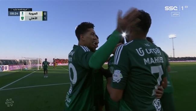 اهداف مباراة الاهلي والعروبة 2 0 الدوري السعودي