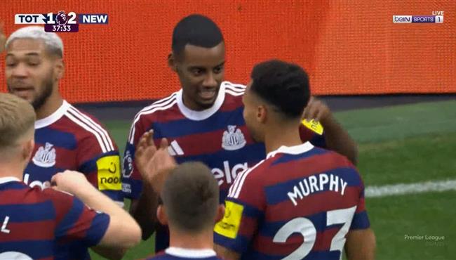 هدف ألكسندر إيزاك في مرمي توتنهام بالدوري الانجليزي
