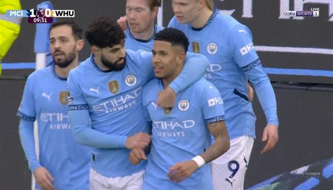 اهداف مباراة مانشستر سيتي ووست هام 4 1 الدوري الانجليزي