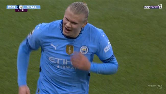 هدف هالاند الاول في مرمي وست هام بالدوري الانجليزي