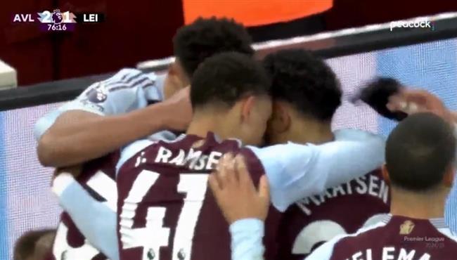 اهداف مباراة استون فيلا وليستر سيتي 2 1 الدوري الانجليزي