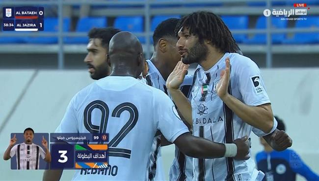 اهداف مباراة الجزيرة والبطائح 3 0 الدوري الاماراتي