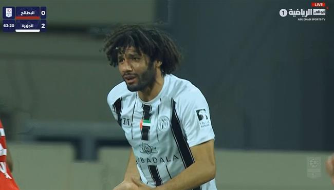 محمد النني كاد ان يسجل هدف امام البطائح بالدوري الاماراتي